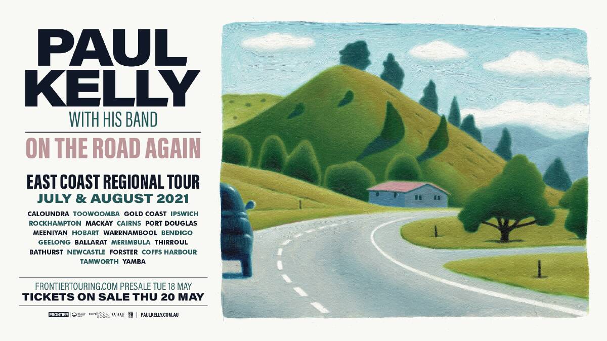 LIVE MUSIC: Paul Kelly will be coming to Bendigo in June as part of his On The Road Again East Coast tour. Picture: SUPPLIED 