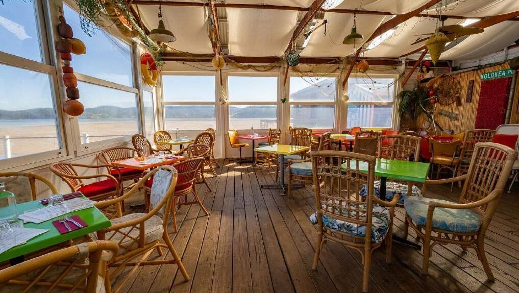 The tiki bar at Narooma's Quarterdeck, now owned by Justin Hemmes' Merivale. Picture: Supplied 