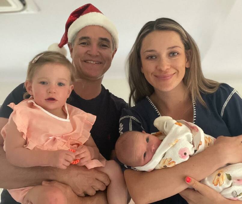 MP Robbie Katter with wife Daisy and daughters Peaches and Rosie. Photo: Supplied