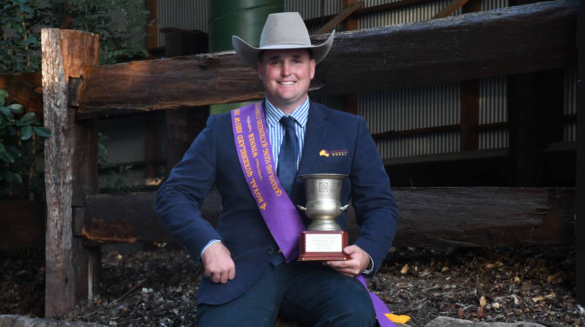 The 2023 Queensland ALPA Young Auctioneers champion, Dustyn Fitzgerald of Queensland Rural, Charters Towers. Picture: Clare Adcock