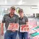 Keegan Nelson and Lorrae Johnston are the bright sparks behind Moselle Meats butchery based in Richmond. Picture: Zoe Thomas. 