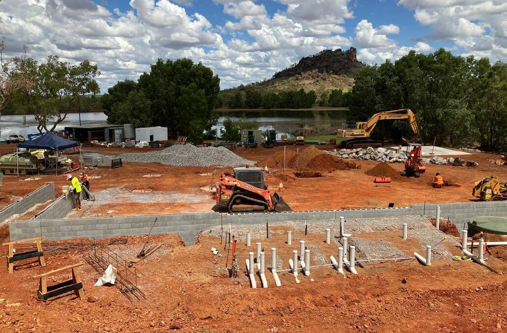 Upgrades to Cloncurry's Chinaman Creek Dam Recreational Area have progressed. Picture Cloncurry Shire Council Facebook.