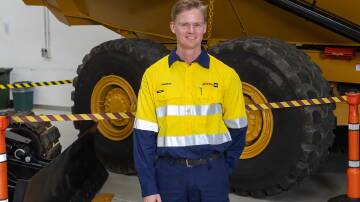Kingsley from Mount Isa is one of 18 mature aged apprentices starting with Hastings Deering. Picture supplied