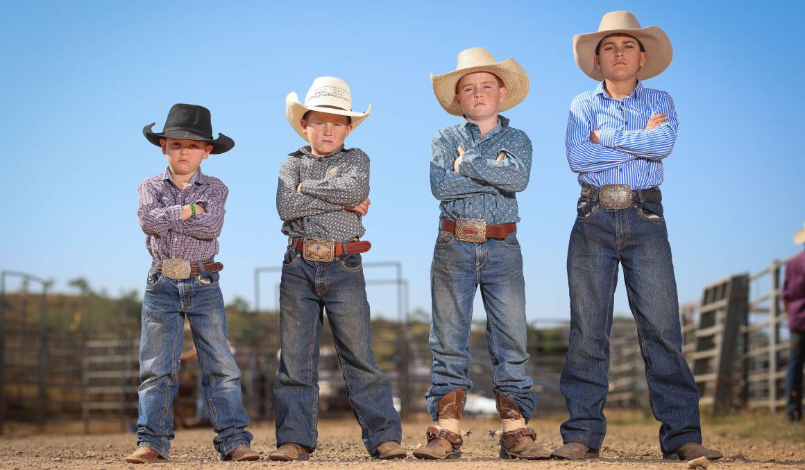 The four Murphy brothers are gearing up to ride when the Road to Rodeo returns to Mount Isa on Saturday, May 11. Picture supplied