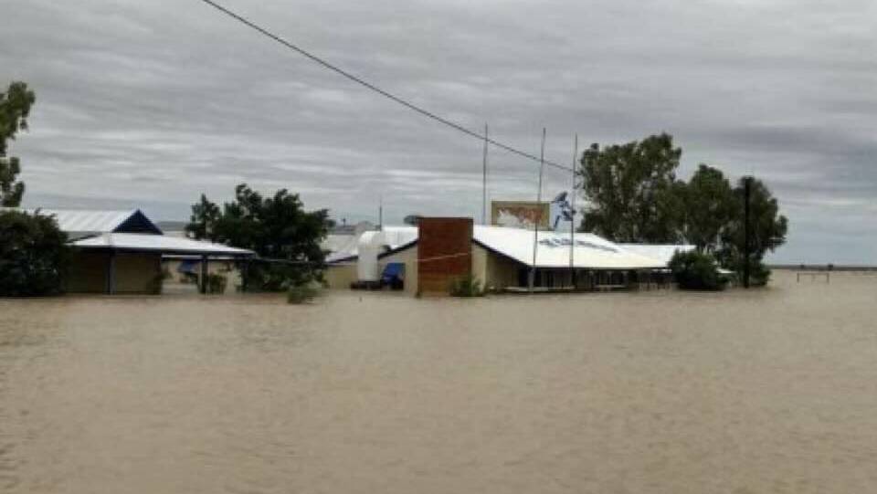 Mass flooding hit the town of Kynuna on January 29. Picture supplied
