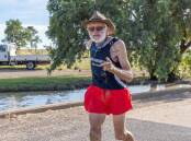 The original Roobock Man of the Julia Creek Dirt n Dust Festival 88-year-old Fred Schneider from Charters Towers. Picture: Jo Thieme Photography
