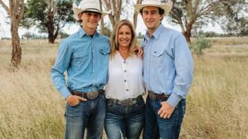 Cade, mum Kylee and Colt Ferguson (missing is their cowgirl sister Brandee).