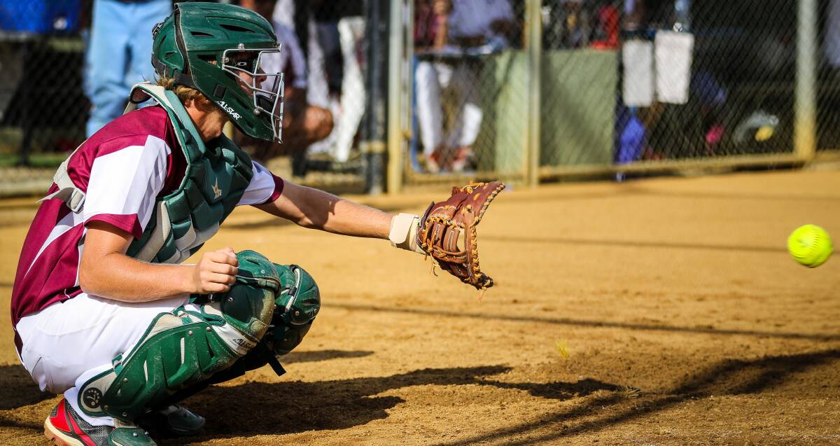  QUEENSLAND'S CATCHER: Mount Isa's Rhys Shelley in action during the grand final against NSW. Photo: Roy Meuronen Photography. 