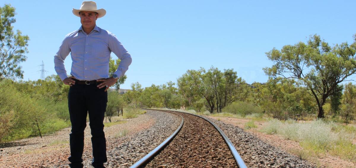 DELIVERY: Rob Katter has frequently lobbied for more funding on the Mount Isa railway line. The State Government has announced a further $25 million. Photo: Contributed. 