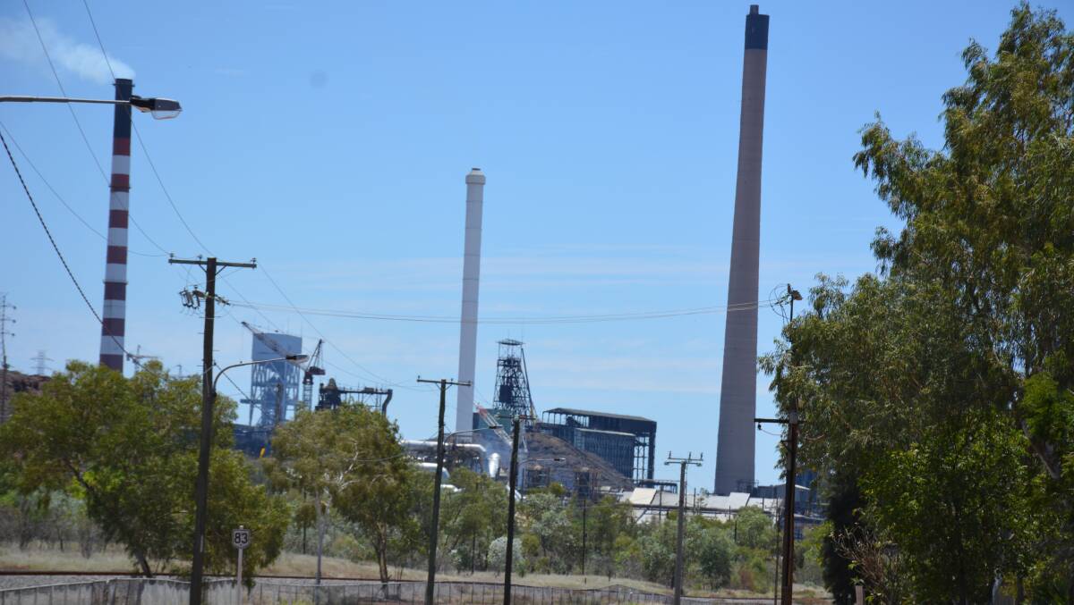 Mount Isa Mines pictured from Railway Avenue. Photo: Chris Burns. 