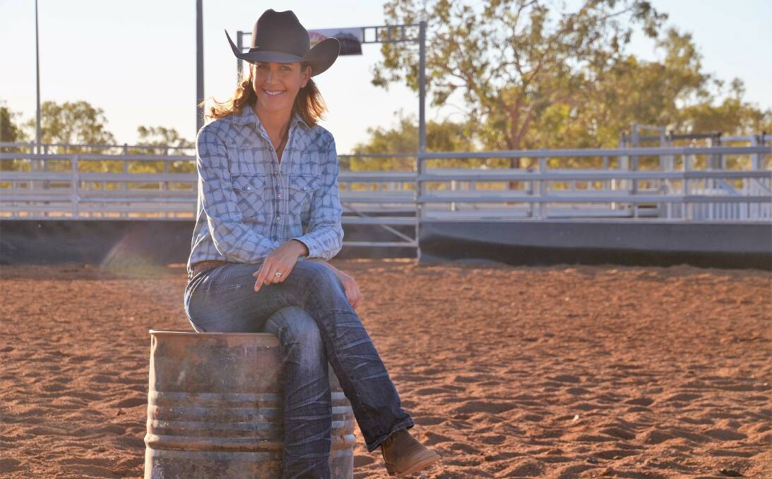 Even organiser Amber Battle waits in the Cloncurry Equestrian Centre to learn more from her childhood hero. Photo: Kimberly Robertson. 