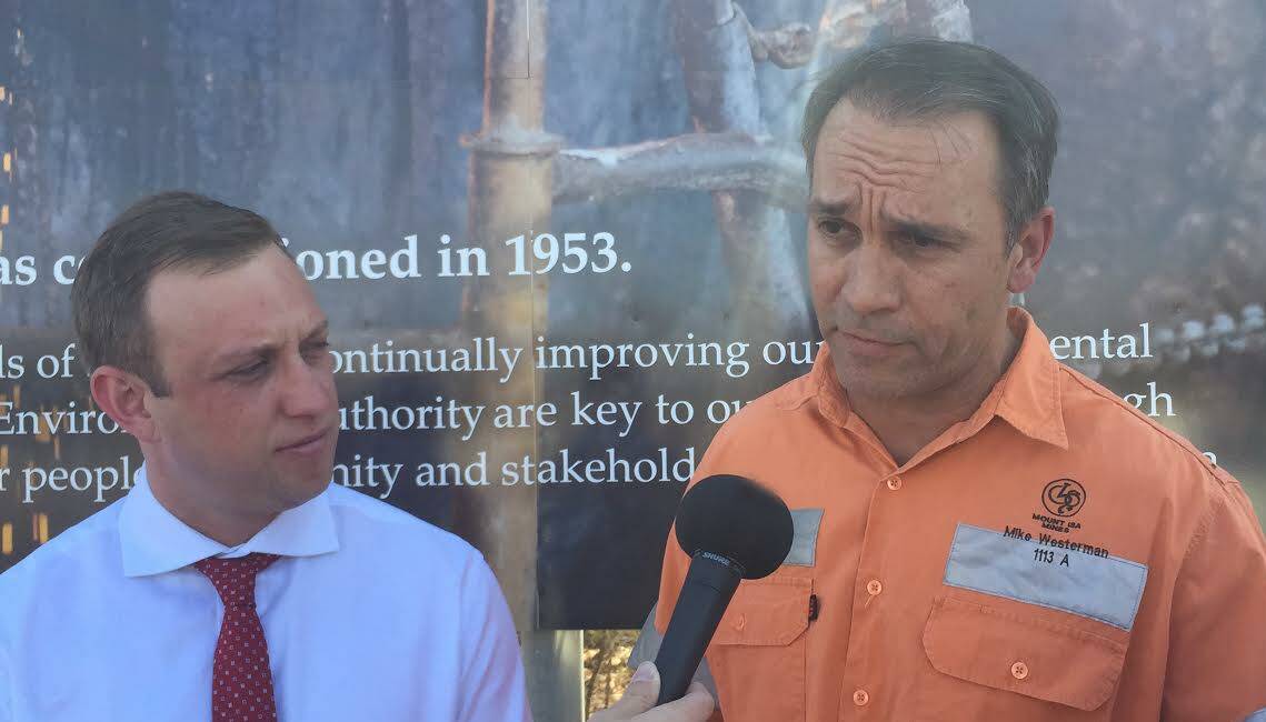 Queensland Environment Minister Steven Miles and Glencore's chief operating officer of North Queensland copper assets Mike Westerman speak on the smelter's future.
