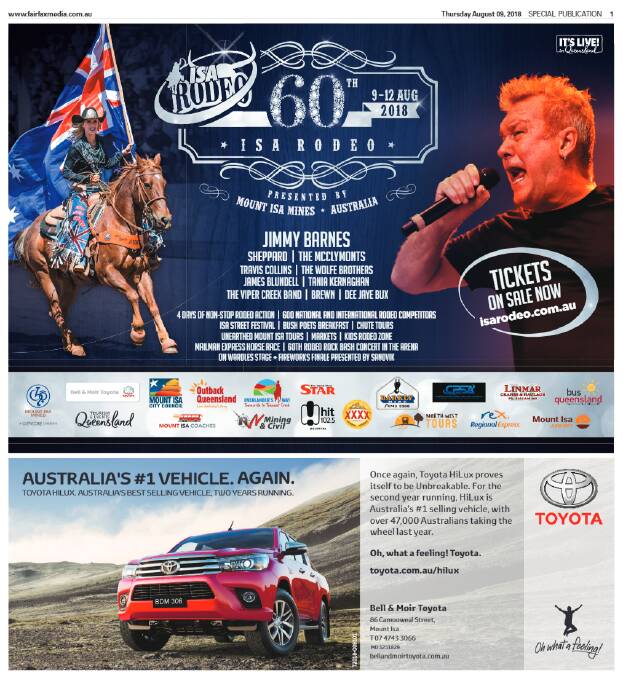 View the Mount Isa Mines Rotary Rodeo's Diamond Jubilee wrap by clicking the image above. 