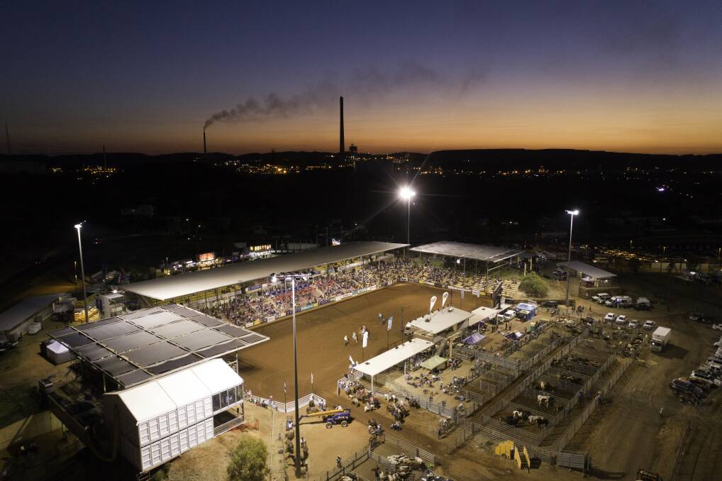 WELCOME: Come one, come all to the Mount Isa Mines Rotary Rodeo’s Diamond Jubilee 60th Anniversary Rodeo. Photo: Outback Drones 