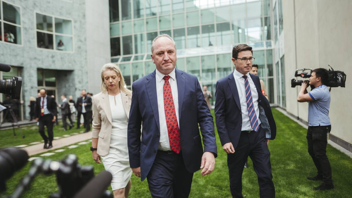 RIPPLES: Barnaby Joyce's regaining control of the Nationals will create a political butterfly effect. Photo: Dion Georgopoulos