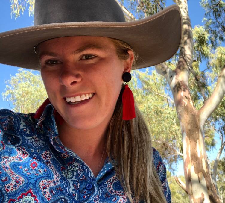 Florina Station governess Maddie Staff has nominated for the Rodeo Queen of Australia competition. Picture: supplied.