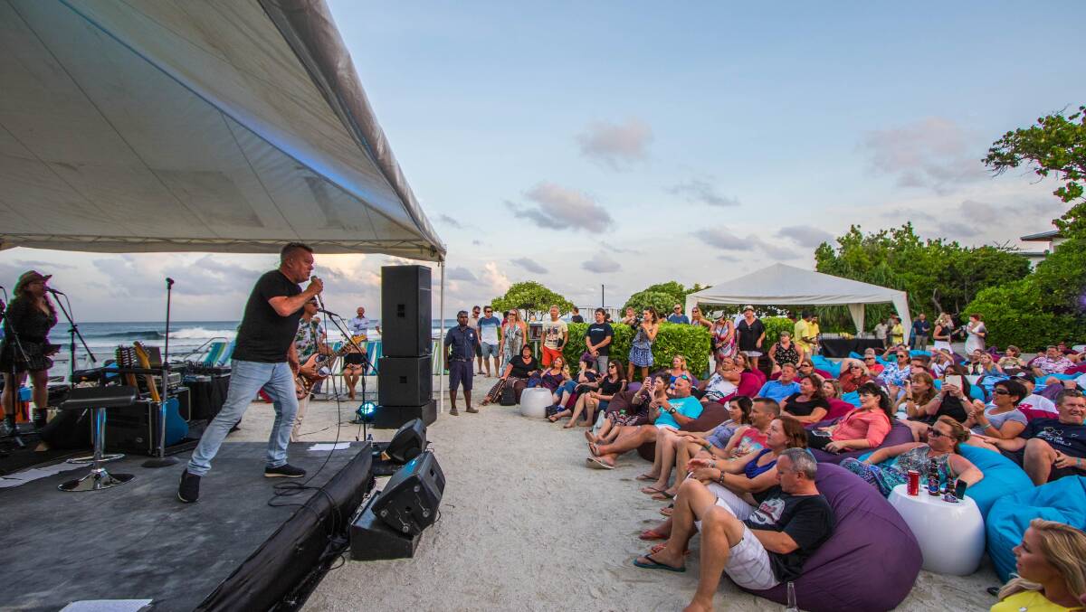 Jimmy Barnes … doing small, intimate gigs for guests staying at the same resort. 