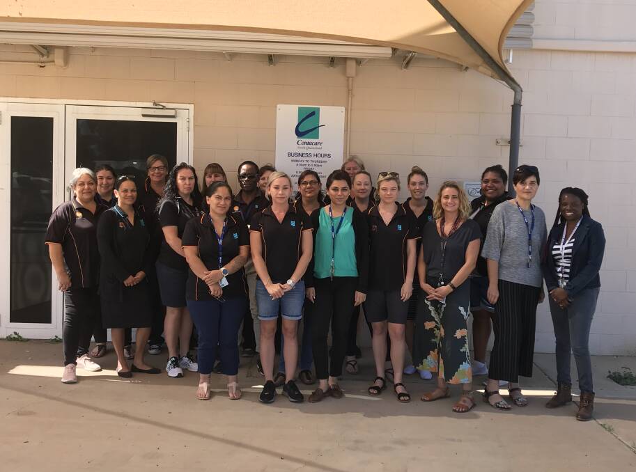 Extraordinary team: Centacare North Queensland prides itself on resourceful and resilient staff members such as those working in programs for the Mount Isa area.