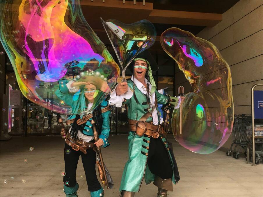 Bubble magic: The Bubble Pirates from More than Mine Theatre are another new act, ready to blow your mind away at the Mount Isa Show.