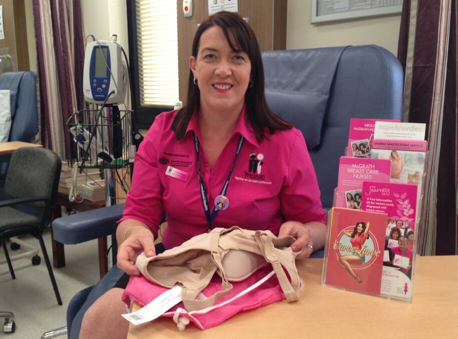 Pink ribbon: Nicole Williams is Mount Isa's new McGrath Breast Care nurse. She and her colleagues have supported over 36,000 families in Australia to date. Picture: Supplied