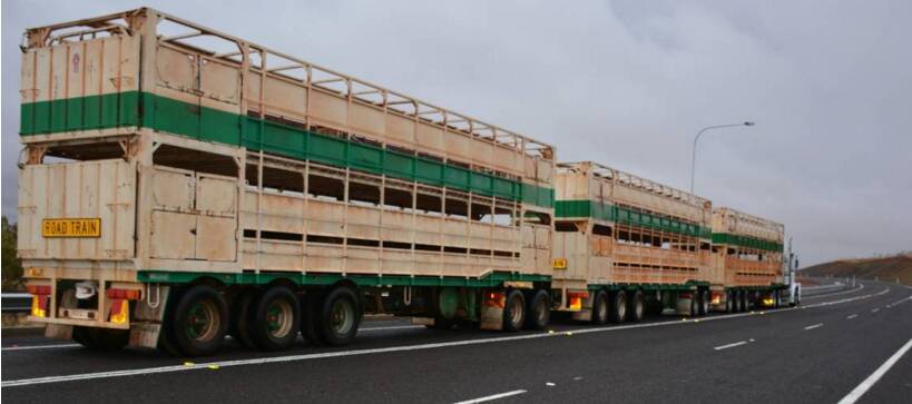 CATTLE TRUCK ROLLED: Two cattle trucks similar to the one pictured rolled just outside of Camooweal. Photo: Chris Burns