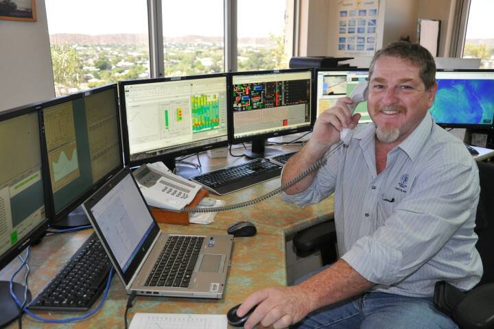 ON THE JOB: Mount Isa Mines Air Quality Control staff are trained in meteorology to understand and predict weather specific to the Mount Isa and North West region. Photo: Mount Isa Mines