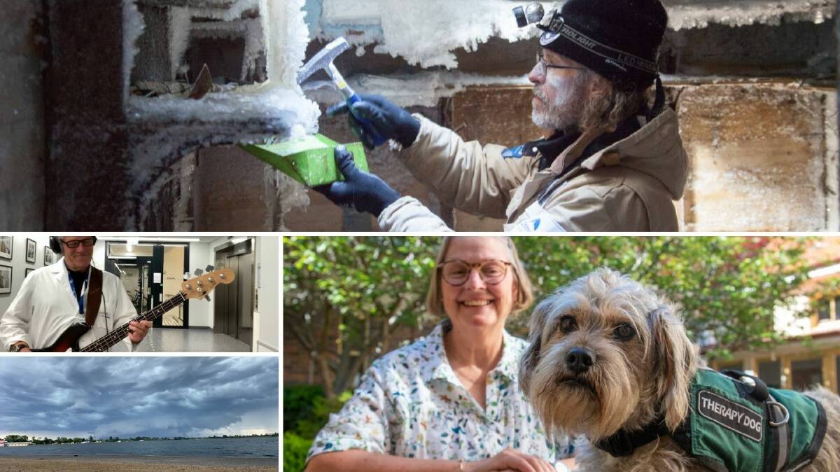 VIDEOS OF THE WEEK: Welcome to the 'windiest place on earth' (top), healthcare workers collab to release hot new song (right top), storms roll in (left bottom) and the pup in the palliative care unit (right bottom). 