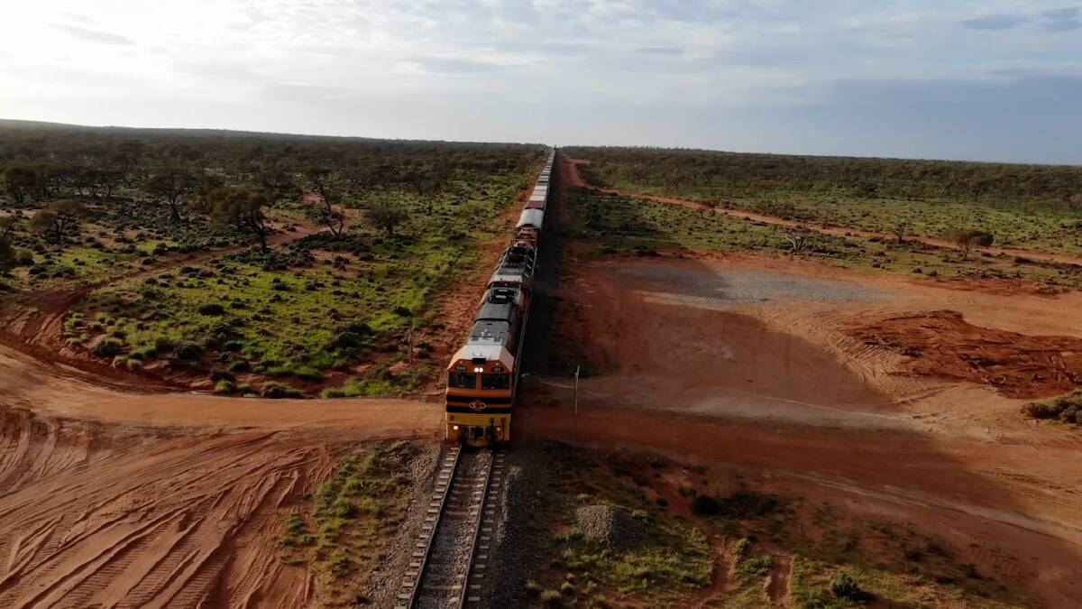 BACK ONLINE: The first freight train in three weeks will reach Darwin this evening. Picture: SA SES