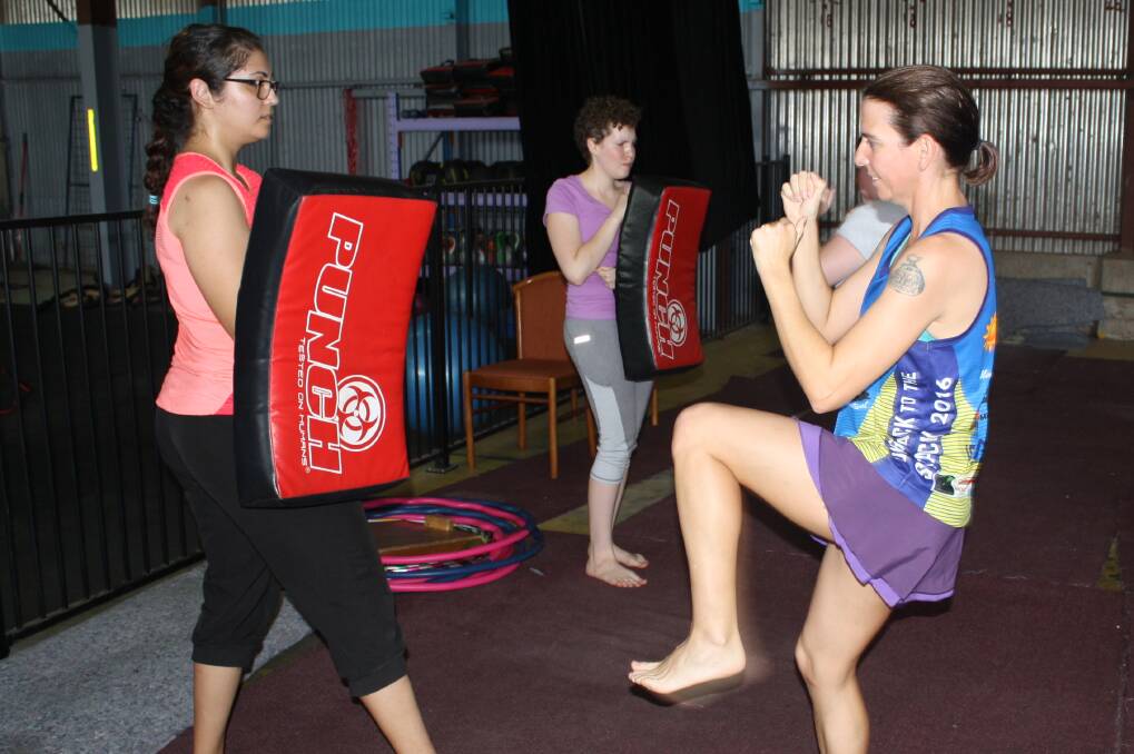 SELF DEFENCE: Women from Mount Isa and further afield attended a self-defence class run by Nadia, who has 20 years experience in Taekwondo. Esther MacIntyre