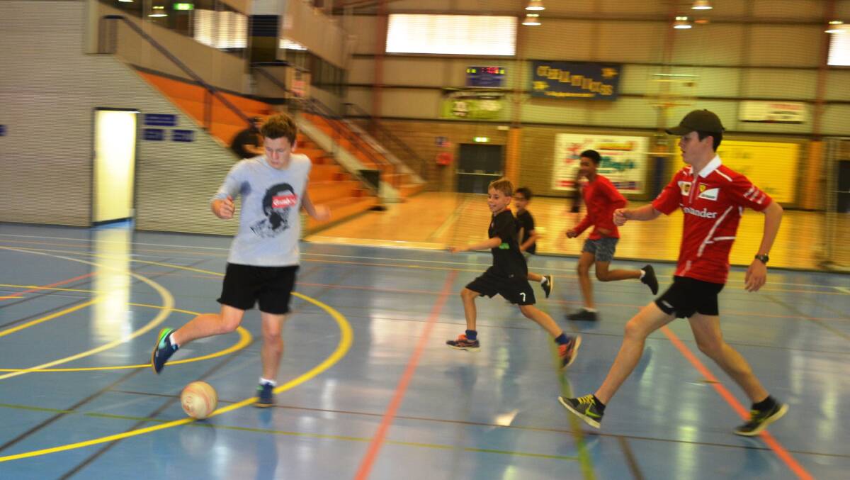 COOL KIDS: Junior Futsal players had the chance to play around and form their own team at Saturday's sign on day. Photo: Esther MacIntyre