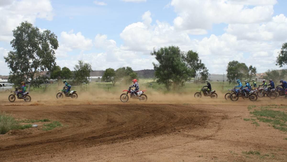 LEFT FOR DUST: After a long break over the holidays, Mount Isa's senior dirt bike riders are champing at the bit. Photo: Esther MacIntyre
