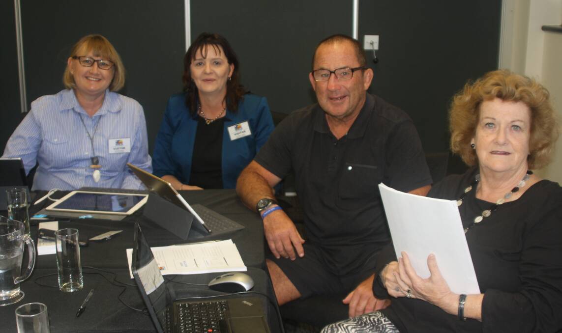 GRANTED: GCBF committee members meet in Mount Isa. Narelle Galloway, Monto; Julie Strudwick, Yapoon; Ashley Robinson, Sunshine Coast; Deirdre Fiord, Cairns.