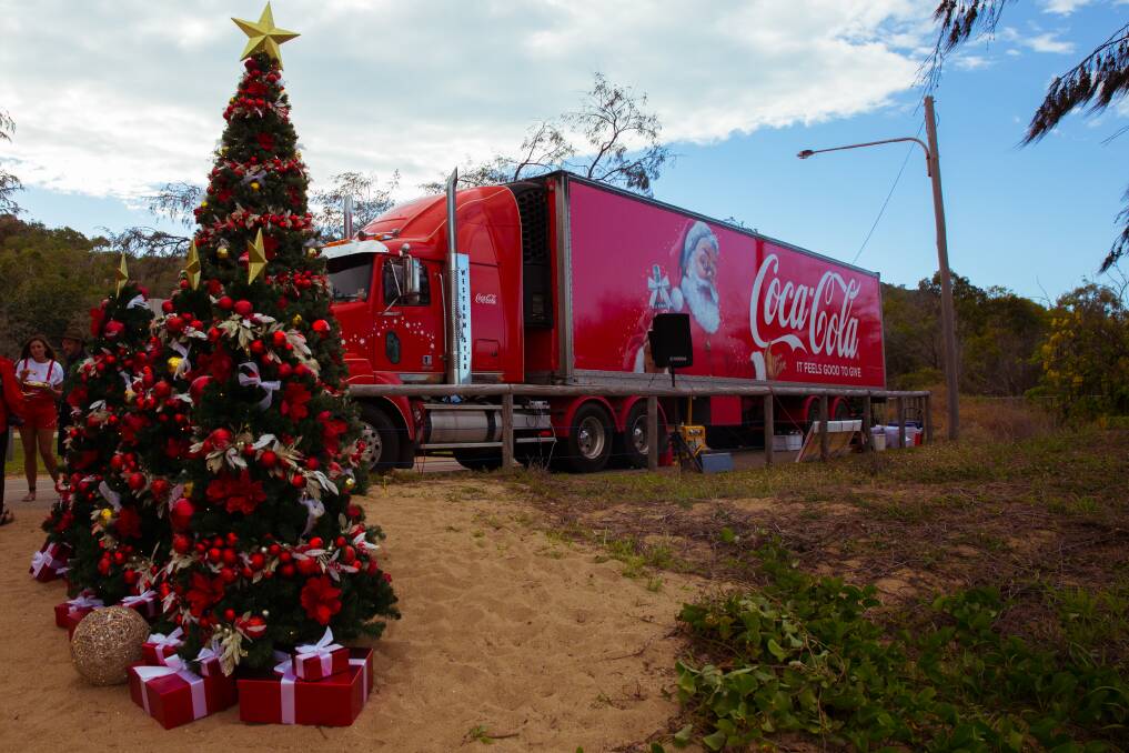 CHRISTMAS ON WHEELS: The Coca-Cola truck is currently touring Outback Queensland and arrives at Outback at Isa at 3pm today. Photo: supplied