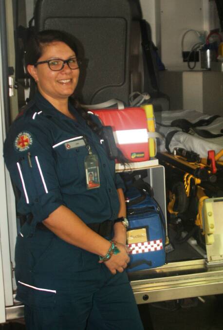 ON THE JOB: Ann started working as a cleaner at the ambulance station in 2010, and is now working as a qualified paramedic. Photo: Esther MacIntyre