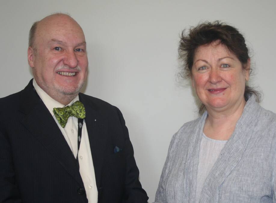 PALLIATIVE PASSION: Executive Director of Medical Services, Associate Professor Alan Sandford with new Director of Palliative Care, Dr Robyn Brogan.