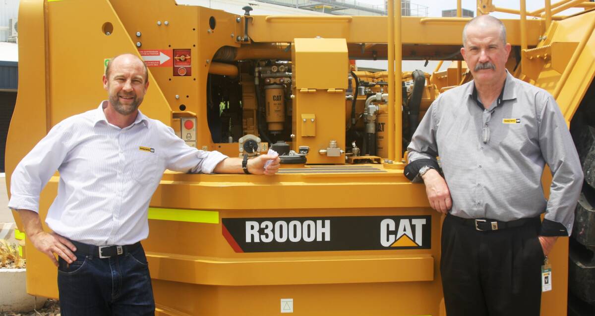 CAT PEOPLE: Hastings Deering Mount Isa Mining Supply Manager, Andrew Revell, and Executive Manager for Mining, Steve Dick, based in Brisbane. Photo: Esther MacIntyre