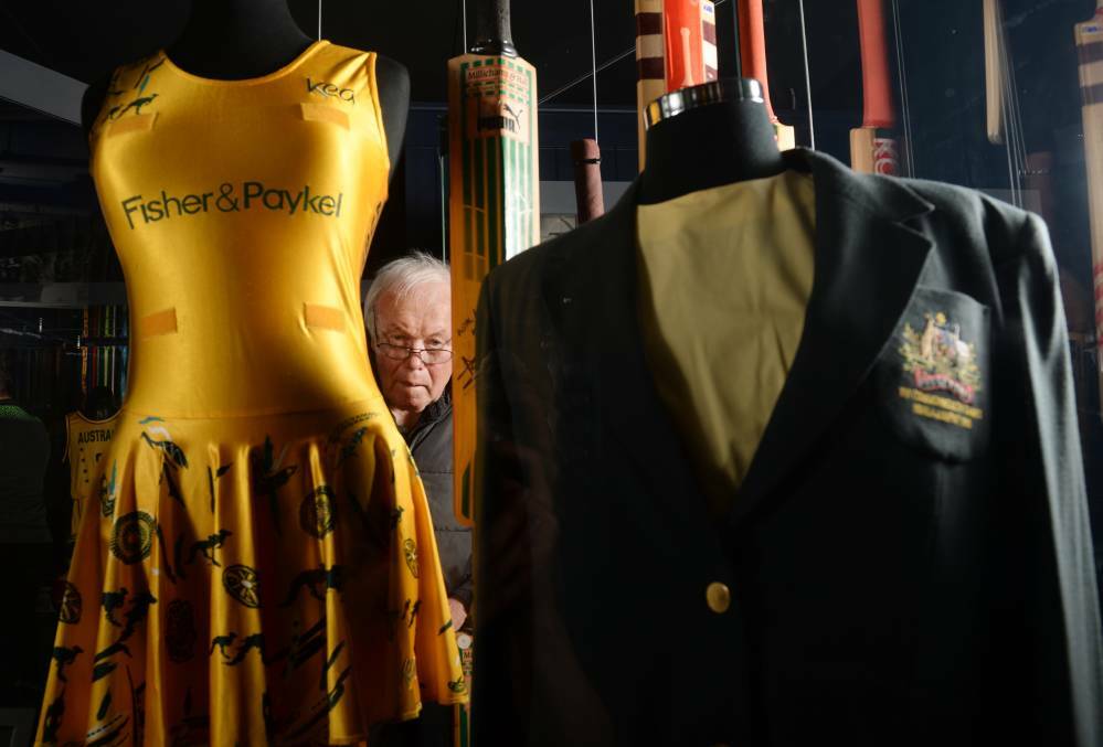 John Forbes is sharing his personal collection of memorabilia with the world at the Rochester Sports Museum. Pictures: DARREN HOWE