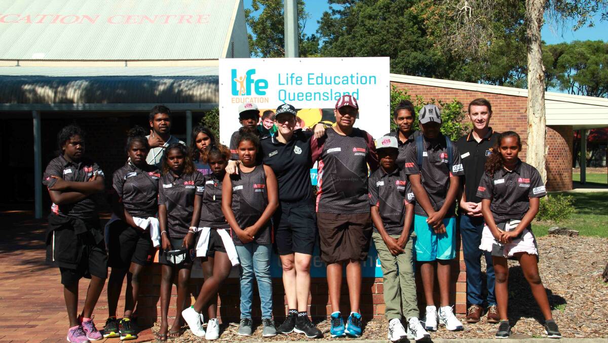 PCYC: Doomadgee PCYC and youth attended the workshop held by Life Education Queensland. Photo: Supplied