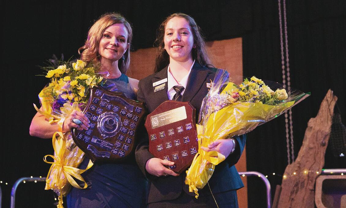 ZONTA IWD: 2019 Woman and Young Woman of the year Erin Dean and Naomi Spitzner-Lewis. Photo: Leonie Winks Photography