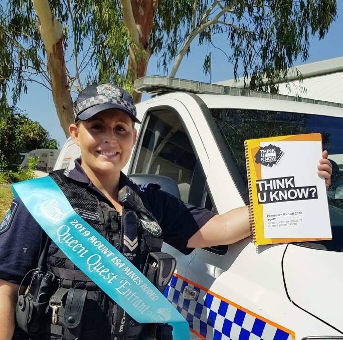 PRESENTATION: 2019 Mount Isa Rodeo Queen Entrant Aimee Sewell will present an important message to the community about cyberbullying at the PCYC on Tuesday night. Photo: Supplied