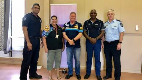 CAMOOWEAL POLICE: Police and community members gathered together to discuss the future of the town of Camooweal. Photo: Supplied