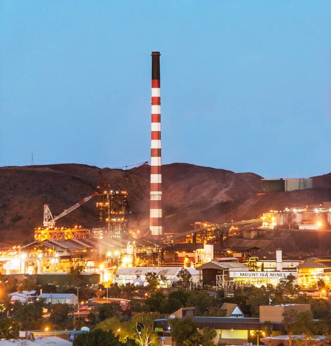 ISA SMELTER: The Copper Smelter processes copper concetrate from Mount Isa Mines, Ernest Henry Mining, and soon to be Little Eva. Photo: Supplied