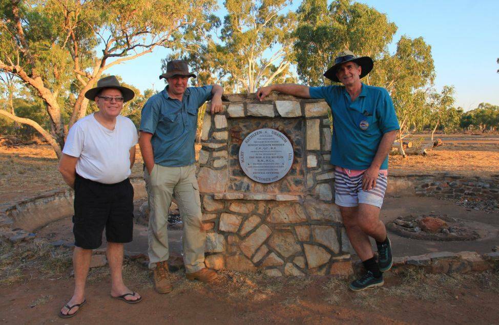 The new plaque established last week at the township of Mary Kathleen. Photos: Supplied