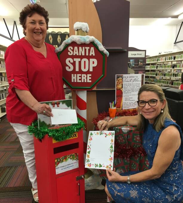 SANTA STOP HERE: Children can write to Santa then drop their letters off to the mailbox at the Library. Photo: Supplied