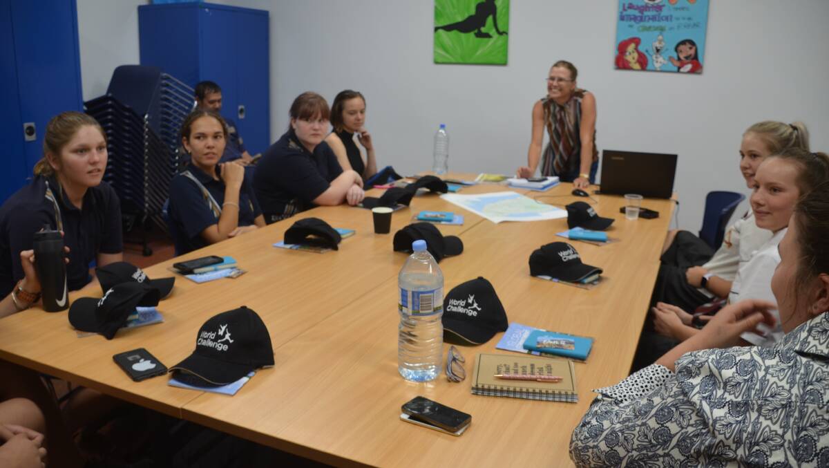 DISCUSSIONS: The students from schools across Mount Is and Cloncurry met at the library to discuss their itinerary for the World Challenge trip to Malaysia next year. Photo: Melissa North