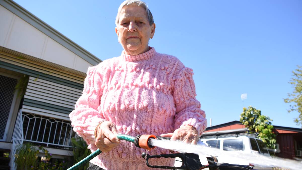 WATER BILLS COMING: Elena Wright, 88, from Mount Isa.