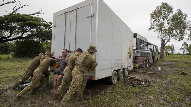 5th Aviation Regiment helped clean up last month in the unprecedented flood across North West Queensland. Photos: Supplied