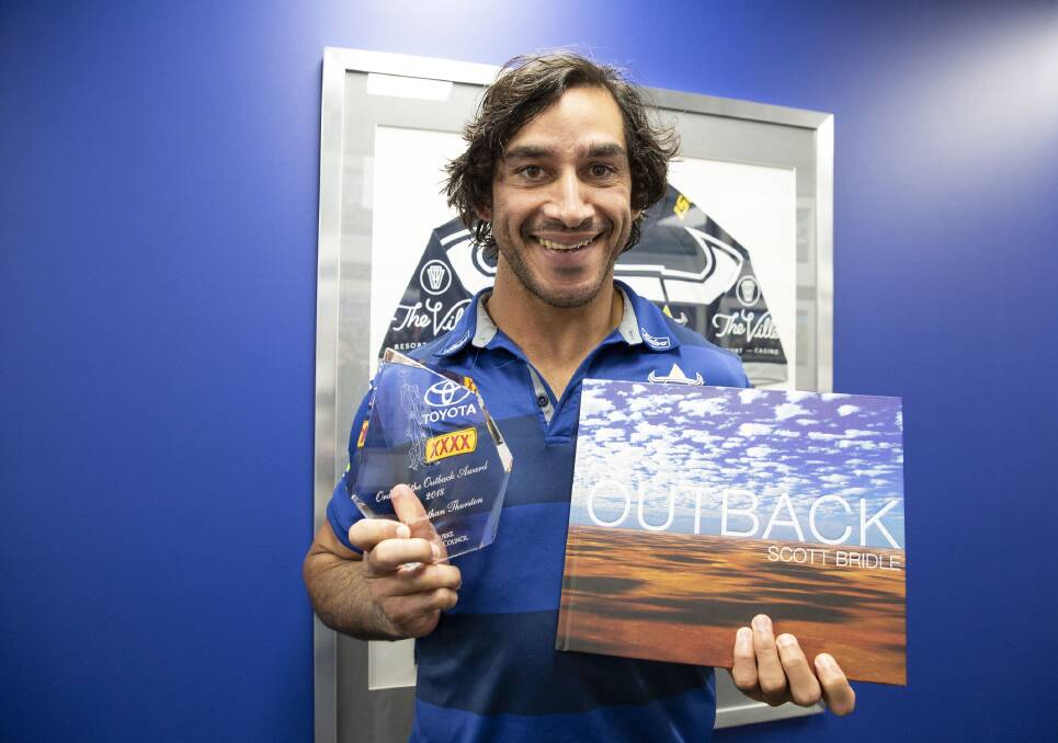 WINNER: The Order of the Outback award for 2018 went to Johnathan Thurston. Photos: Supplied