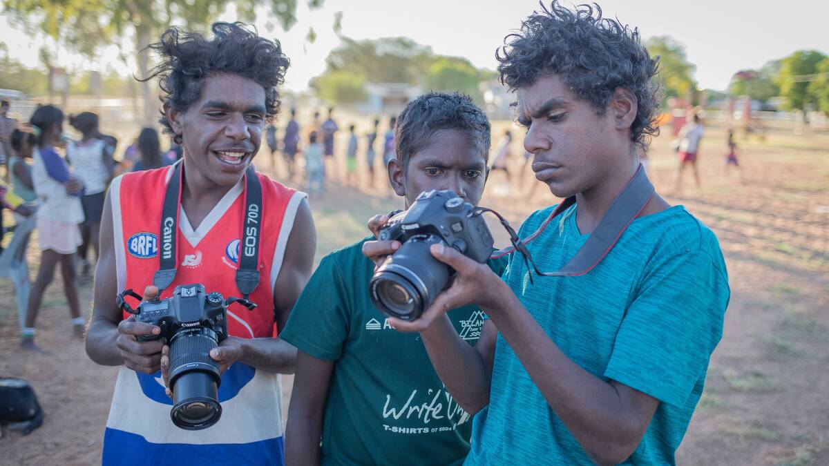 PROJECT STREETWISE: Some of the youth from Doomadgee involved in Project Streetwise. Photos: Supplied