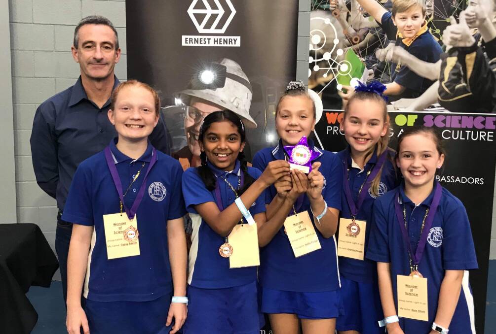 GIRLS IN STEM: Year 5 from Happy Valley State School won an award on the day.